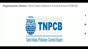 Tamilnadu Pollution Control Board [TNPCB] | Various Vaccancies | Apply Online |
