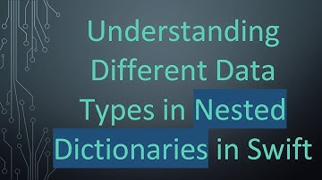 Understanding Different Data Types in Nested Dictionaries in Swift