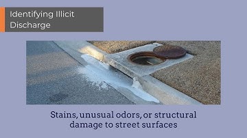 Illicit Discharge Detection and Elimination (IDDE)