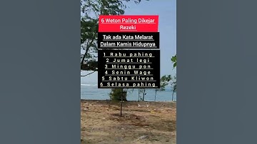 6 Weton Paling Dikejar Rezeki #shorts