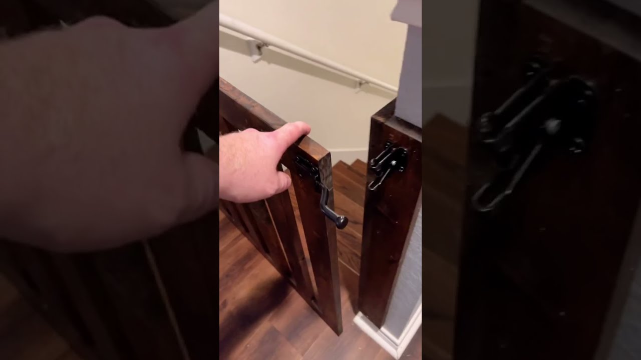 DIY Dog Baby Gate For Your Stairs