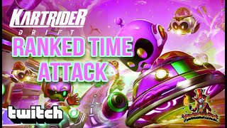 Ranked time attack races in KARTRIDER DRIFT