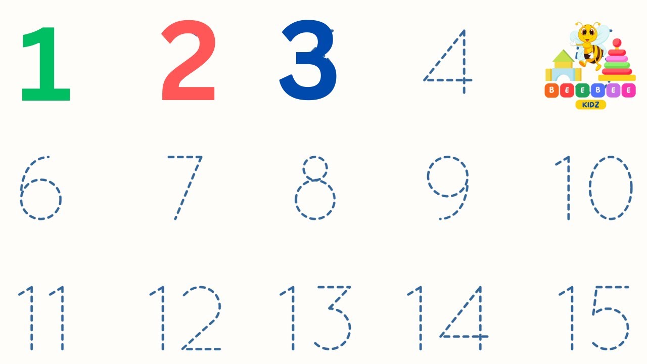 123 Numbers | 1234 Number Names | 1 To 10 Numbers Song | 12345 learning ...