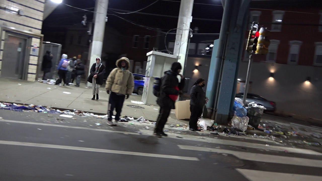 Kensington Ave Philadelphia at night YouTube
