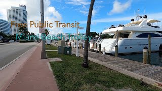 Free Public Transit on the Miami Beach Trolley