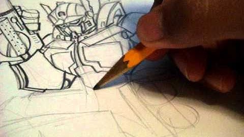 How to draw ROTF OPTIMUS PRIME Transformers Animated style part 3A