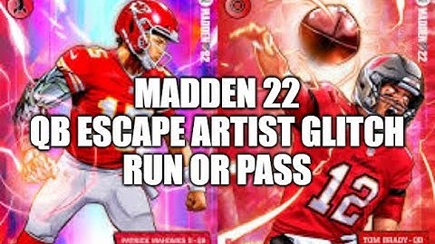 Madden 22 Glitches Cheats and Tips - QB Escape Artist - QB Run or Pass Play