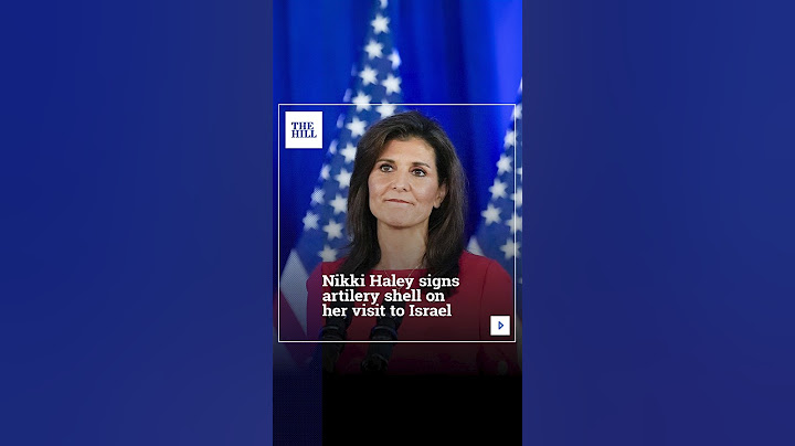 Nikki Haley Signs Artillery Shell One Her Visit To Israel