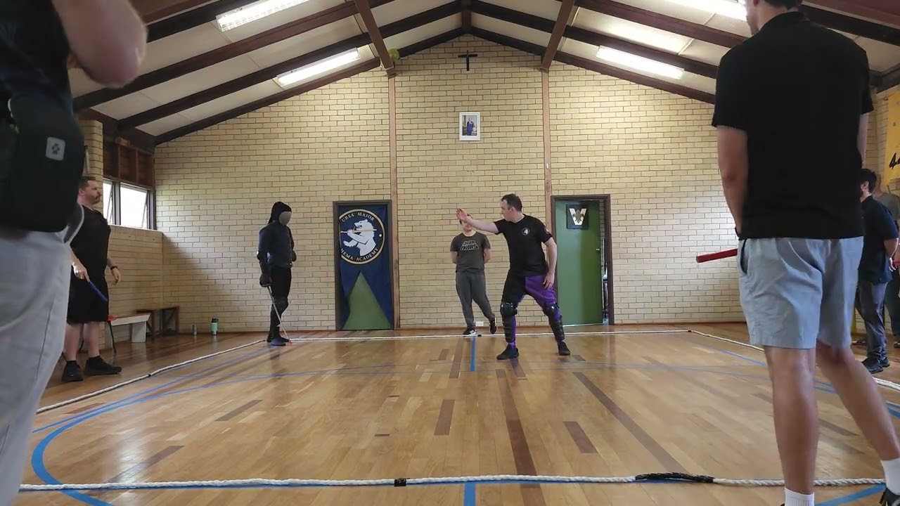 UMHA sabre tournament 2025 Simon A & Jess C finals