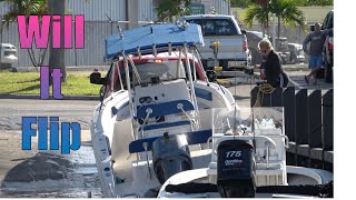 How To Flip a Boat at the Ramp!! | Miami Boat Ramps | Black Point