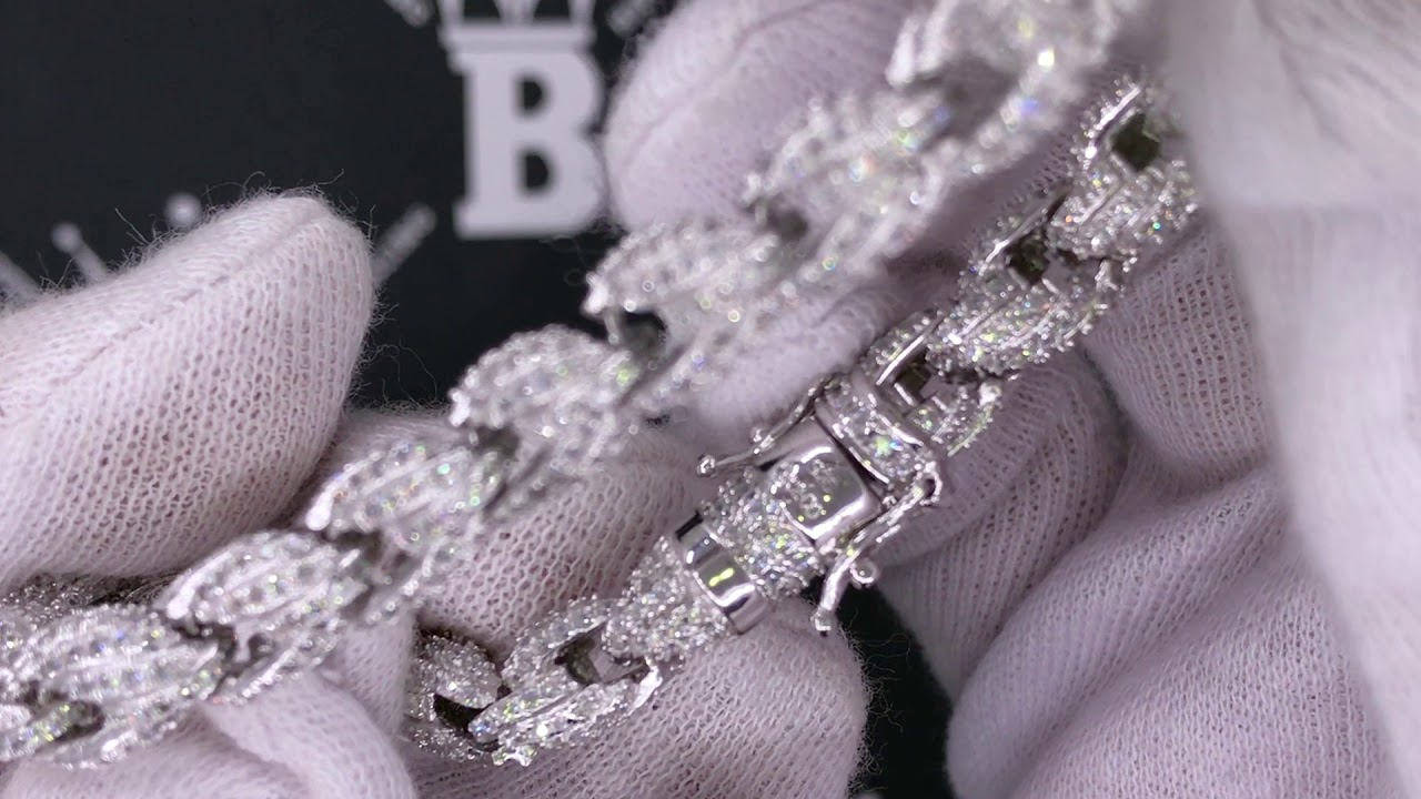 .925 Silver 8MM French Rope CZ Bling Bling Bracelet | Hip Hop Jewelry | MSB283R