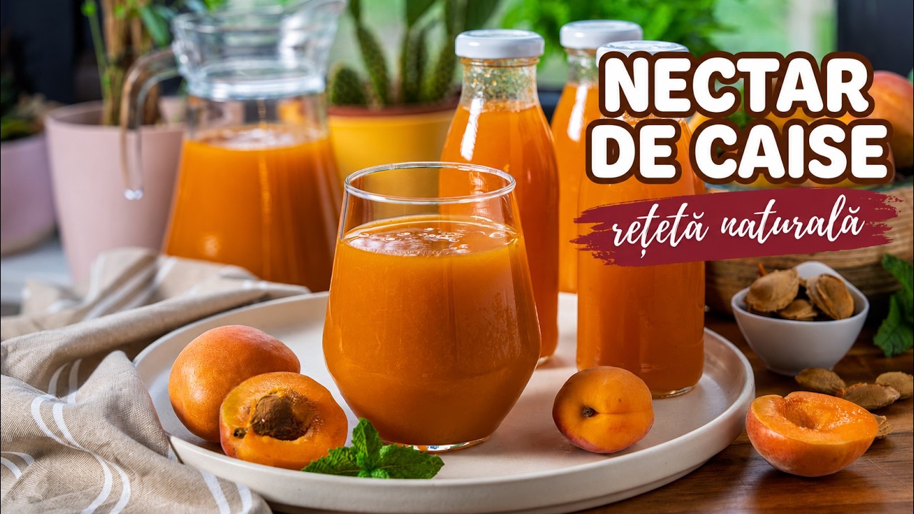 Cel mai bun nectar de caise, reteta naturala fara conservanti – Video