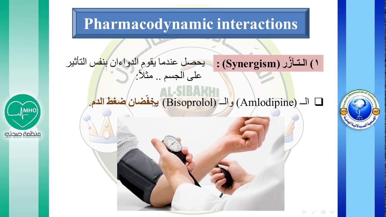 الحلقة الأولى - أقسام التداخلات الدوائية