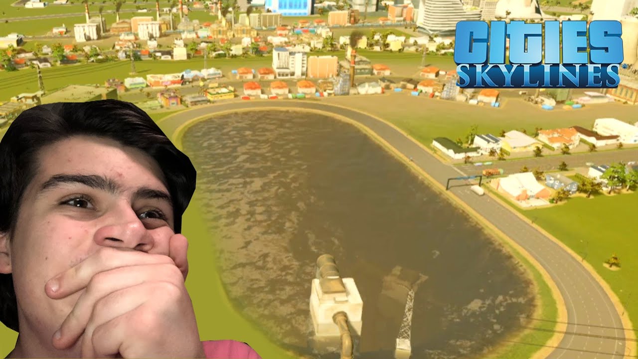 MAKING A CITY WITH ONLY ONE ROAD (AND A SEWER HOLE...) - Cities Skylines #3