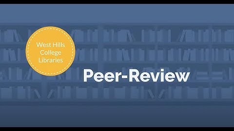 Peer Review - West Hills Libraries