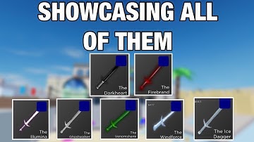 SHOWCASING ALL THE 7 DEV SWORDS IN ROBLOX ARSENAL!