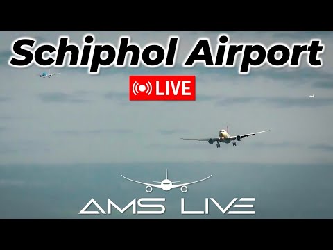 LIVE: Crosswindy Approaches into Amsterdam Schiphol Airport (EHAM)| Polderbaan 18R | Sep 11, 2025