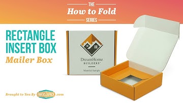 How to Fold the Rectangular Insert Box - Tutorial | Fantastapack