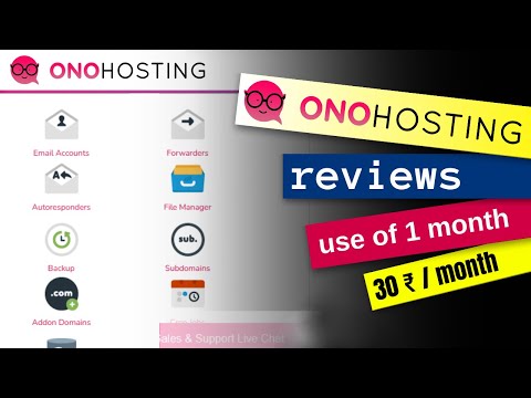 Onohosting review | best cheap web hosting | cPanel tutorial