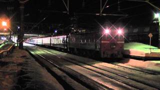 2012.03.01　4002レ寝台特急日本海号　大館駅発車