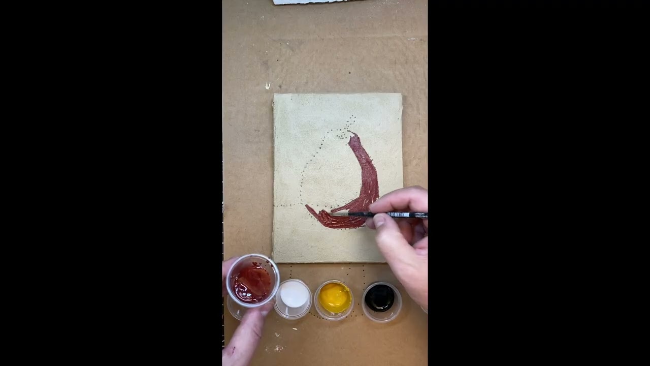 Fresco: Tranferring the drawing and painting on intonaco layer