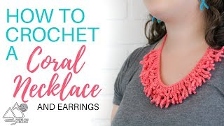 How to Crochet a Coral Necklace Step by Step Tutorial