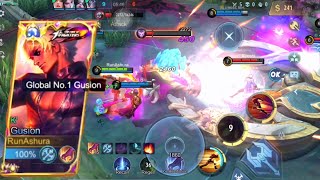 How to play Gusion Jungle Farm Fast | Run Ashura | Mobile Legends