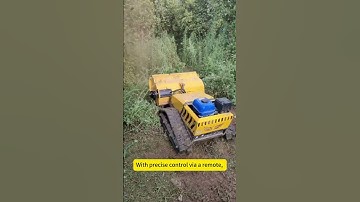 remote control lawn mower robot#roboticmowerservices #farming