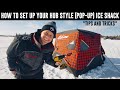 How To Set Up Your Hub Style (Pop-Up) Ice Shack *Tips and Tricks*