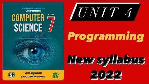 Computer class 7 unit 4 Programming | Q/A | SNC 2022 | @LearningAtHomeNaghmana