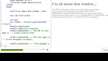 The window object (Video Version)
