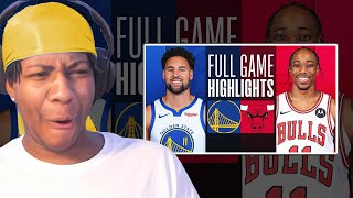 Lvgit Reacts To WARRIORS at BULLS | FULL GAME HIGHLIGHTS | January 12, 2024