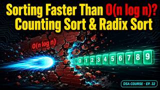 Sorting Faster Than O(n log n) Counting Sort & Radix Sort || DSA COURSE · EP. 32