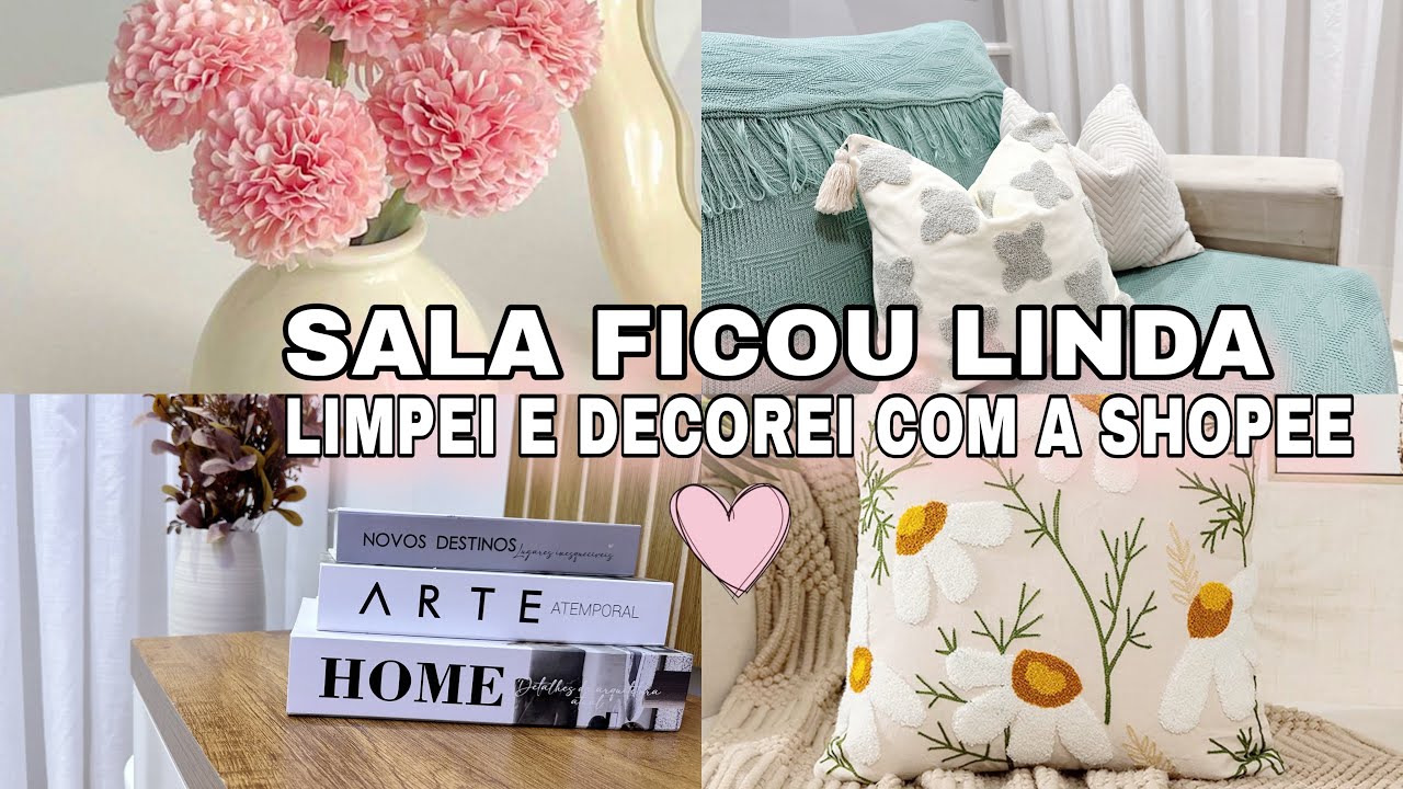Decoração novo na sala com a shopee | ficou linda esta transformação 