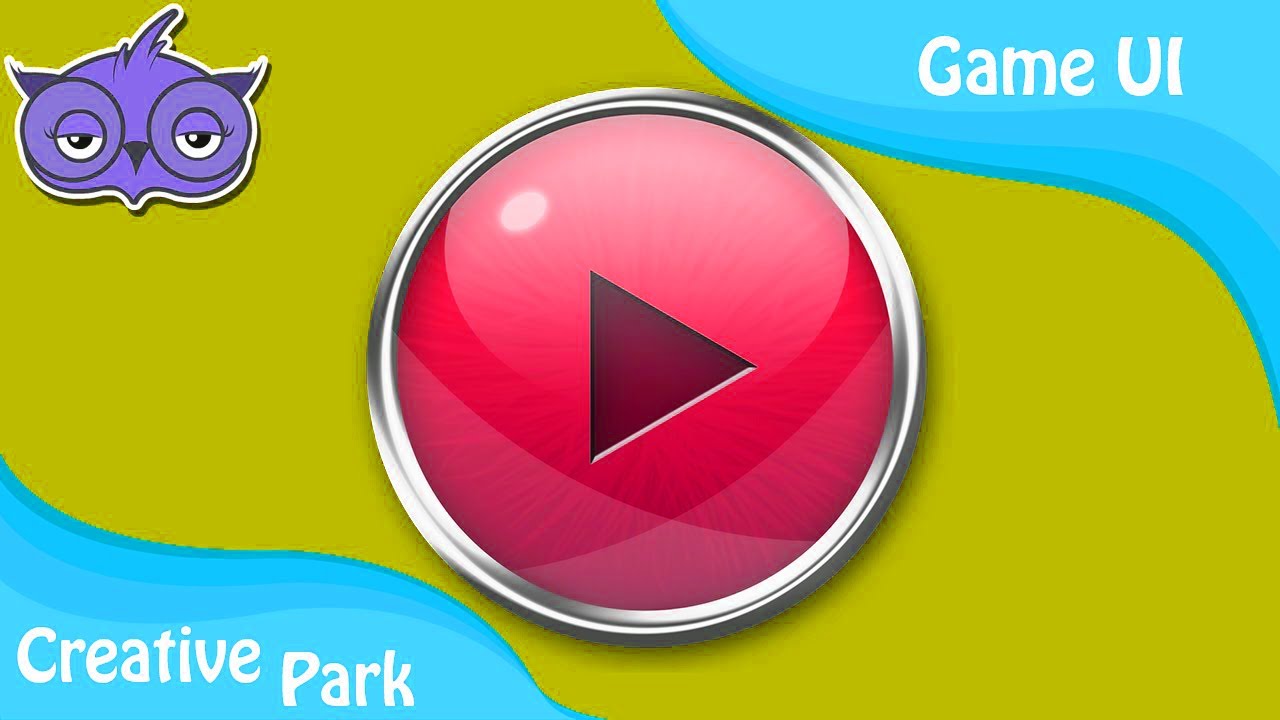 Game UI - Creating Shiny, Reflective and Glossy Buttons In Photoshop ...