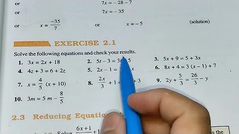 Linear Equations in One Variable Ex 2.1 Chapter- 2 || Class 8th Maths New Book  || New Edition 2023