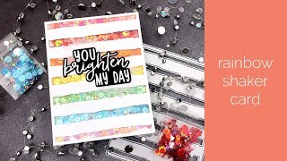 Rainbow Shaker Card - Honey Bee Stamps
