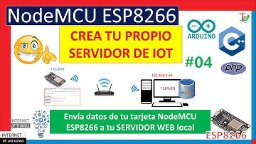 ✔️ Envía datos de tu tarjeta NodeMCU ESP8266 a tu servidor web local 👈 -😉 Curso IoT con ESP8266 #24