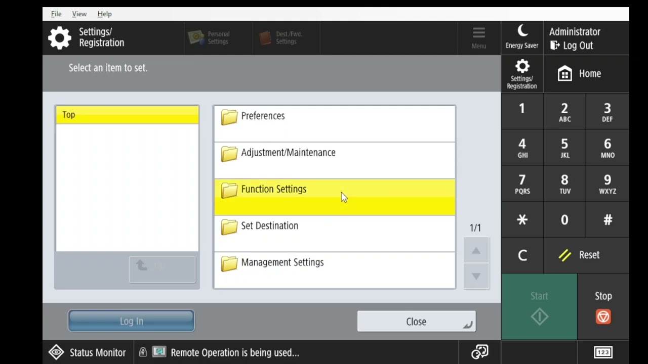 Forwarding Faxes on imageRUNNER printers