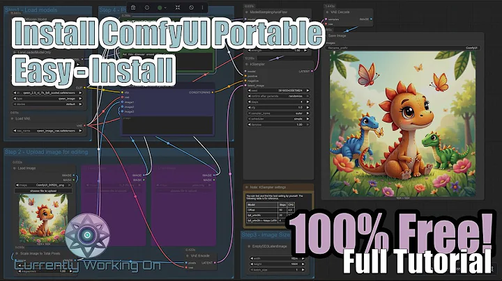 🚀 ComfyUI Easy Install Guide (2025) — Full Setup & First Workflow Tutorial