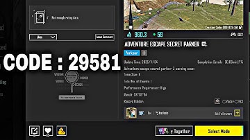 Adventure Escape Secret Parker | 29581 | Wow mode | Easy way | #wowmode #bgmi #pubg 