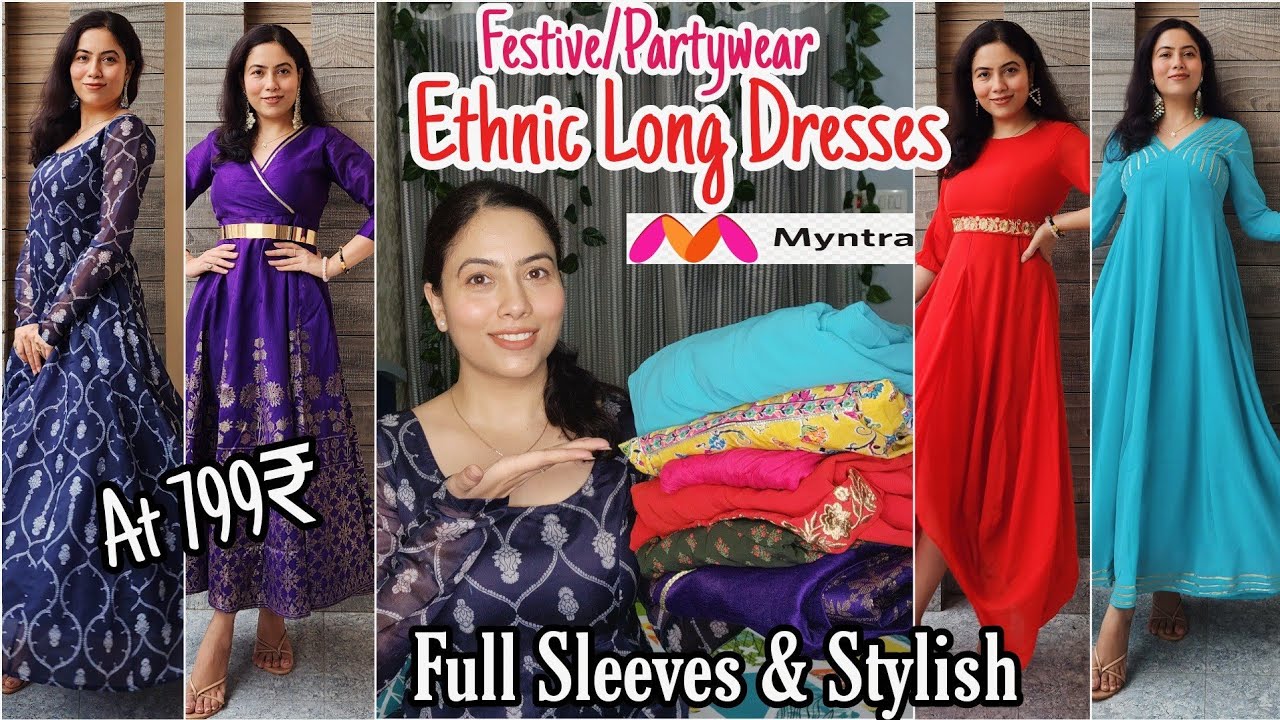 Myntra Anarkali kurta Haul | Farewell/Daily Summer Collection | Myntra Suit  Haul - YouTube