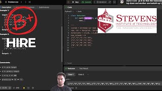Stevens Institute of Technology Student takes on a Coding Interview!!