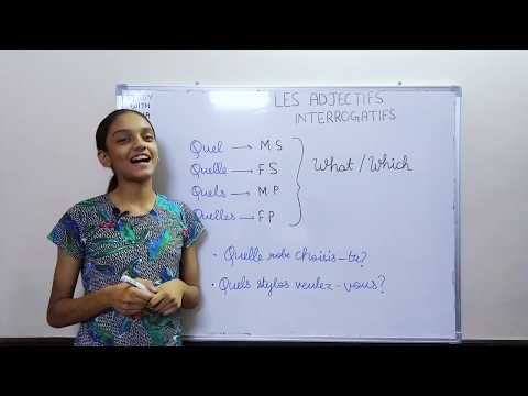 Les Adjectifs Interrogatifs