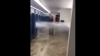 Toilet Explosion Leaves The Mens Restroom Flooded