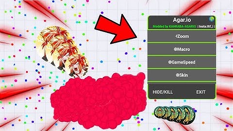 Agario mod menu android zoom and fast feed