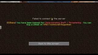 ban for ever on the ccmmo net