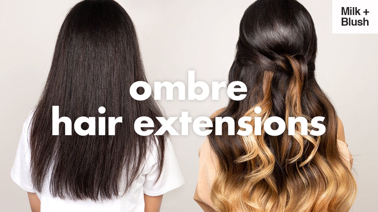 extension ombre hair blond