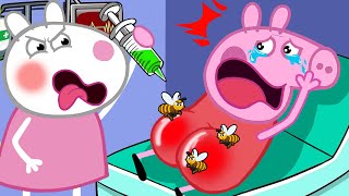 Poor Peppa Pig, Peppa Hates Bees - Peppa Pig Very Sad Story - Peppa Pig Funny Animation