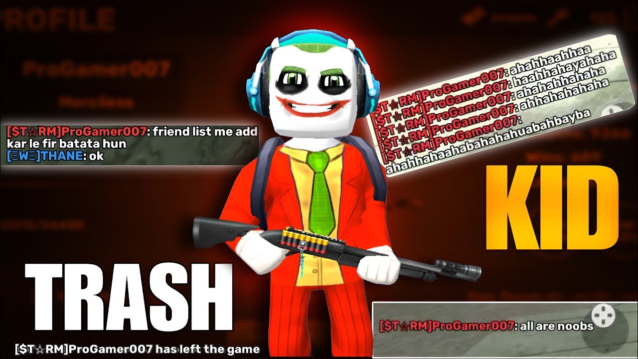 1V1 WITH A TRASH KID | KUBOOM 3D | TOXIC PLAYER | PVP | EASY MATCH | HE LEFT THE GAME | TRASH KID 